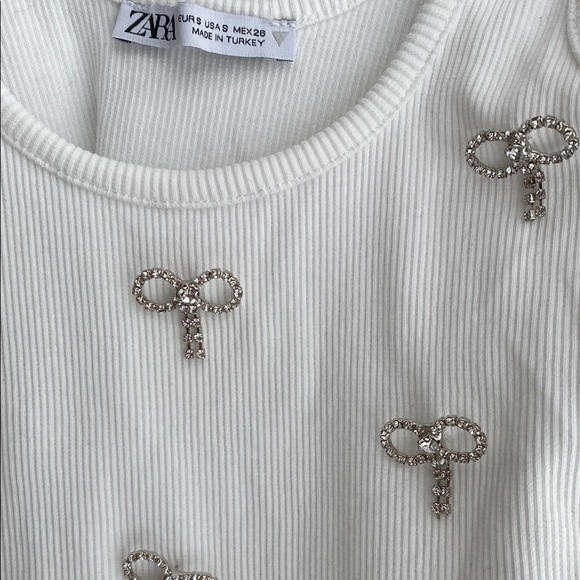 Zara Embellished Bow Tank Top - Picture 5 of 7